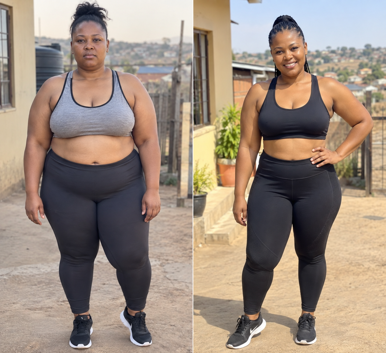 Zanele K.'s before-and-after photos