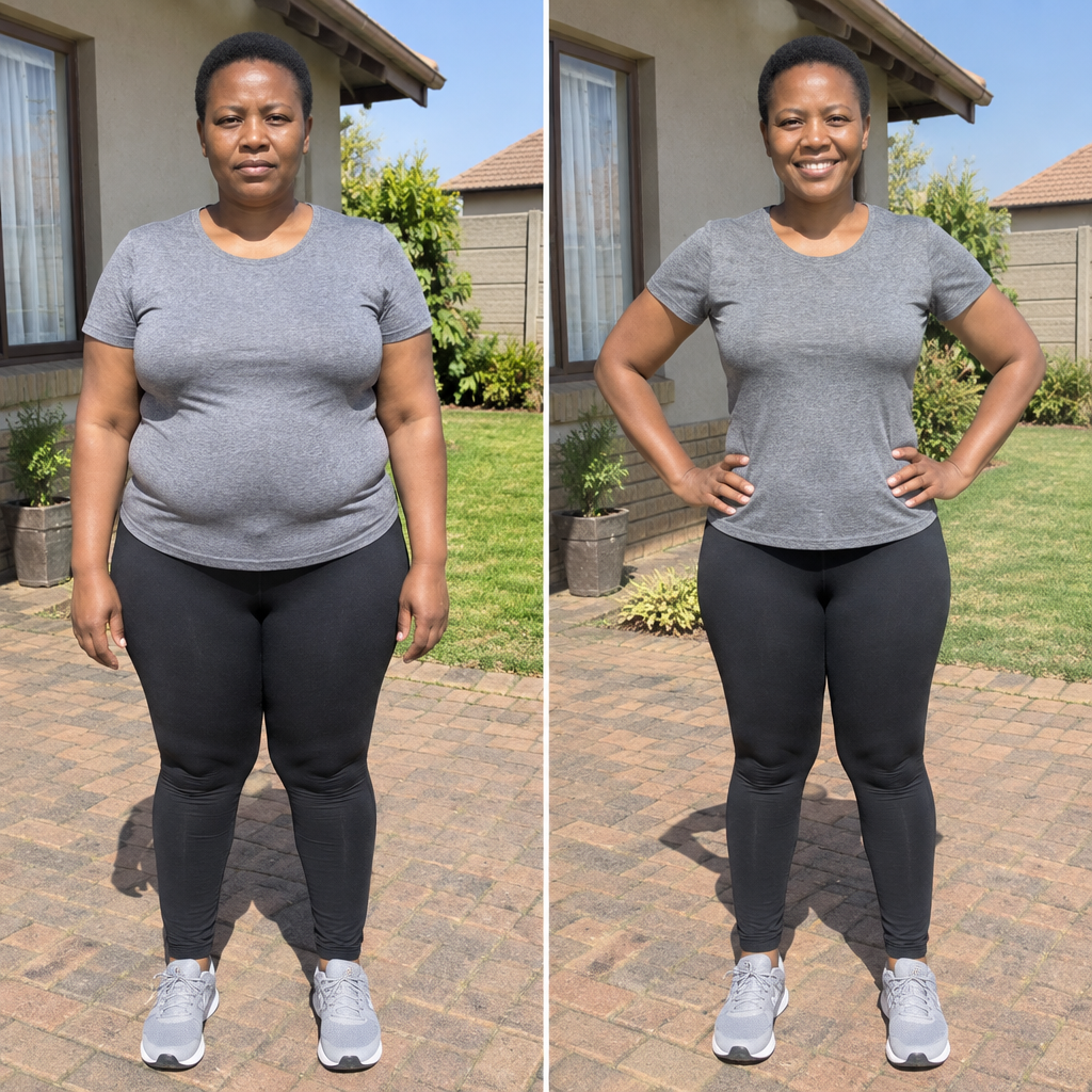 Refilwe N.'s before-and-after photos